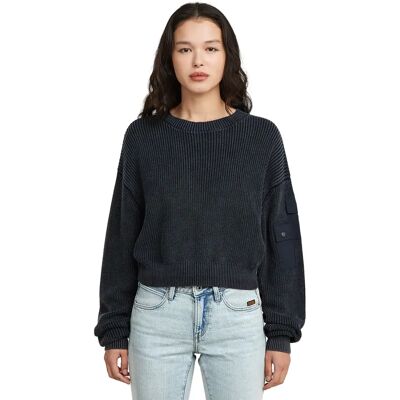 Luxe Gebreid Sweater Dames G-Star Noir XL Luxe Gebreid Sweater Dames G-Star Noir XL