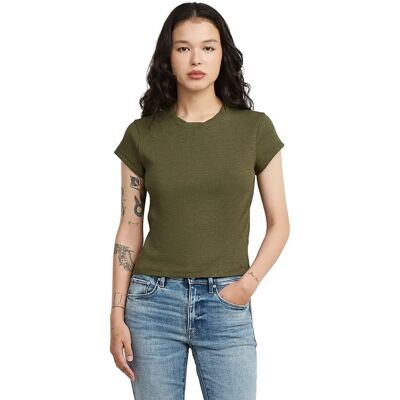 Gestructureerde T-shirt dames G-Star Baby Vert XL Gestructureerde T-shirt dames G-Star Baby Vert XL