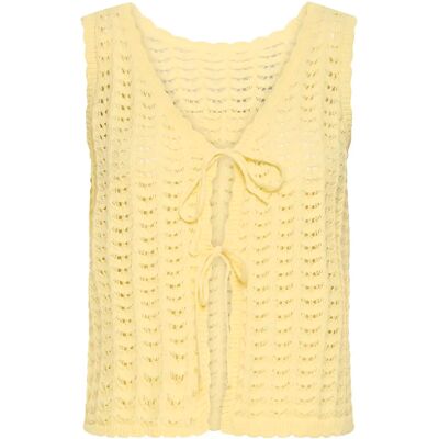 Mouwloos damesjack Ichi IHDosia Jaune XL Mouwloos damesjack Ichi IHDosia Jaune XL