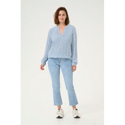 Vrouwenblouse KAFFE Ditte Blauw 46 Vrouwenblouse KAFFE Ditte Blauw 46