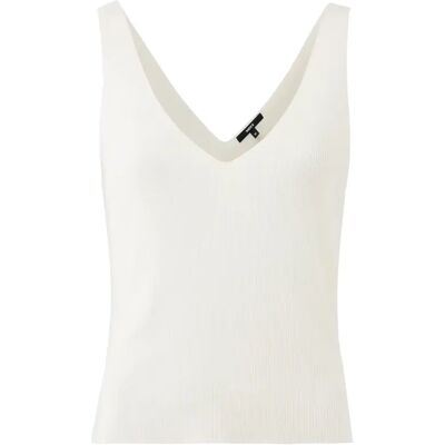 Geribbelde stoffen tanktop vrouw Mexx Blanc XL Geribbelde stoffen tanktop vrouw Mexx Blanc XL