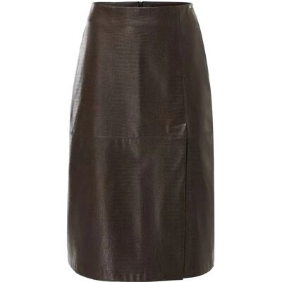 Krokodillenlook nepluizenrok dames Mexx Marron 44 Krokodillenlook nepluizenrok dames Mexx Marron 44