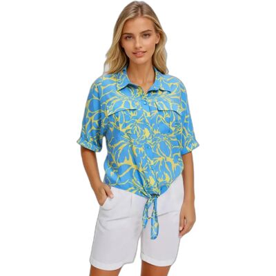 Dameshemd Moodo L-KO-4667 Jaune XL Dameshemd Moodo L-KO-4667 Jaune XL