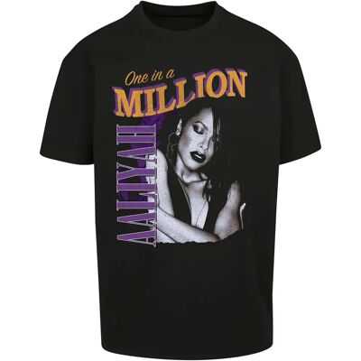 T-shirt Mister Tee aaliyah one in a million oversize Zwart L T-shirt Mister Tee aaliyah one in a million oversize Zwart L