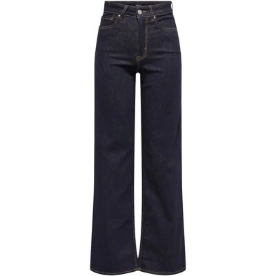 Damesjeans Only Haut Taille à coupe large Blauw Lx30 Damesjeans Only Haut Taille à coupe large Blauw Lx30