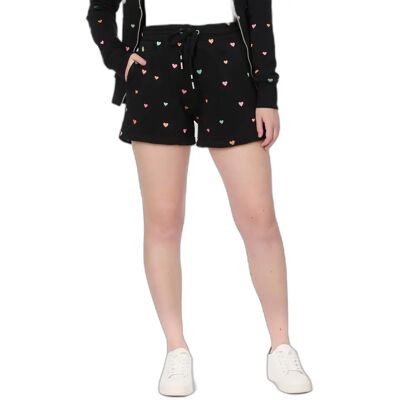 Damesshort Ragwear Aniku Hearts Noir L Damesshort Ragwear Aniku Hearts Noir L