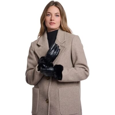 Vrouwenhandschoenen Rino & Pelle Danzo Noir L Vrouwenhandschoenen Rino & Pelle Danzo Noir L