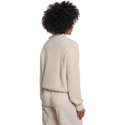 Pull met strik kraag vrouw Rino & Pelle Griselda Beige M Pull met strik kraag vrouw Rino & Pelle Griselda Beige M