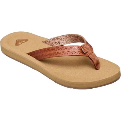 Vrouwenslippers Roxy Porto Motif Marron 37 Vrouwenslippers Roxy Porto Motif Marron 37