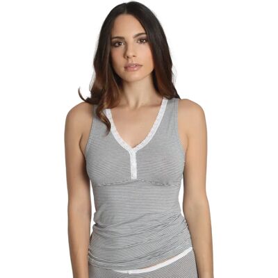 Damestanktop Sassa Stripe Range Gris 38 Damestanktop Sassa Stripe Range Gris 38