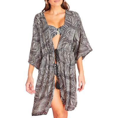 Damesstrandtuniek Selmark Tulum Noir L Damesstrandtuniek Selmark Tulum Noir L