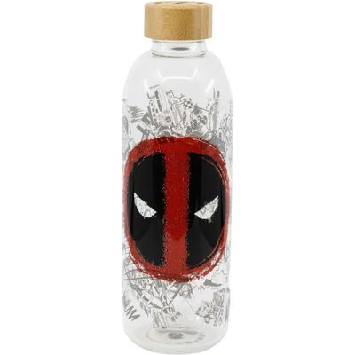 Glazen fles Stor Marvel Deadpool Wit 1030 ml Glazen fles Stor Marvel Deadpool Wit 1030 ml