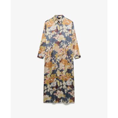 Dameshemdjurk Superdry Maxi Florale Multicolore S Dameshemdjurk Superdry Maxi Florale Multicolore S