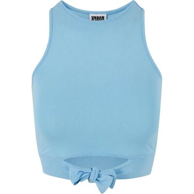 Damestop met strik Urban Classics Blauw XL Damestop met strik Urban Classics Blauw XL