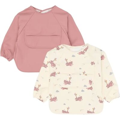 Slabbetje Fabelab Little Flyers (x2) Rose TU Slabbetje Fabelab Little Flyers (x2) Rose TU