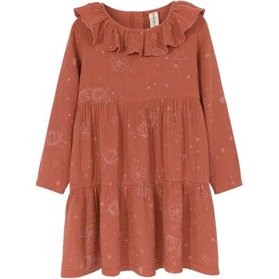 Meisjesjurk Kids on the Moon Starflower Orange 4 ans Meisjesjurk Kids on the Moon Starflower Orange 4 ans