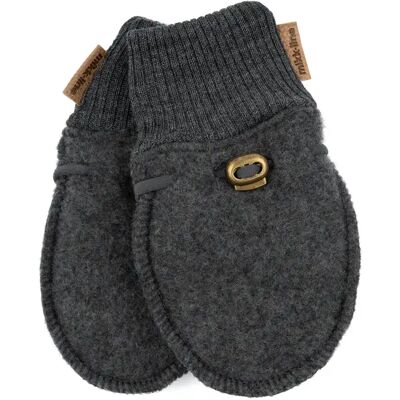 Baby wollen wanten Mikk-Line Gris 18/24 mois Baby wollen wanten Mikk-Line Gris 18/24 mois