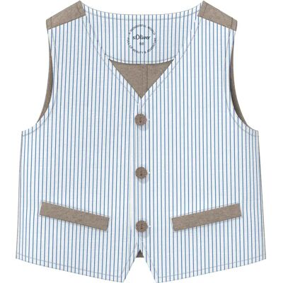 Feestgilet in mix van materialen voor baby's s.Oliver Bleu 3 maanden Feestgilet in mix van materialen voor baby's s.Oliver Bleu 3 maanden