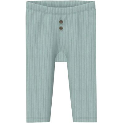 Unisex Legging Enkel Lengte Ribstof met Decoratieve Knop Baby s.Oliver Turquoise 3 maanden Unisex Legging Enkel Lengte Ribstof met Decoratieve Knop Baby s.Oliver Turquoise 3 maanden