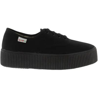 Trainers Victoria anglaise double toile monochrome Noir 36 Trainers Victoria anglaise double toile monochrome Noir 36