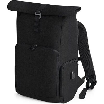 Rugzak met oprolbare flap Quadra Noir TU Rugzak met oprolbare flap Quadra Noir TU