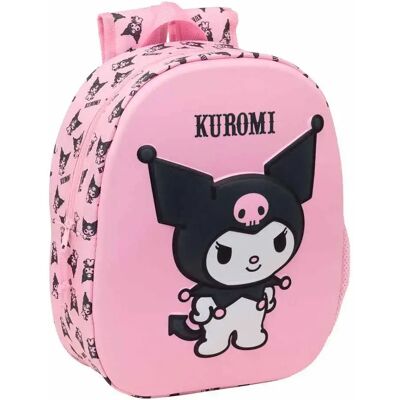 Kinderrugzak Safta Hello Kitty Kuromi 3D Rose 27x10x33 cm Kinderrugzak Safta Hello Kitty Kuromi 3D Rose 27x10x33 cm