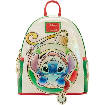 Rugzak Loungefly Disney Stitch Holiday Blanc 22,8x26,6x11,4 cm Rugzak Loungefly Disney Stitch Holiday Blanc 22,8x26,6x11,4 cm