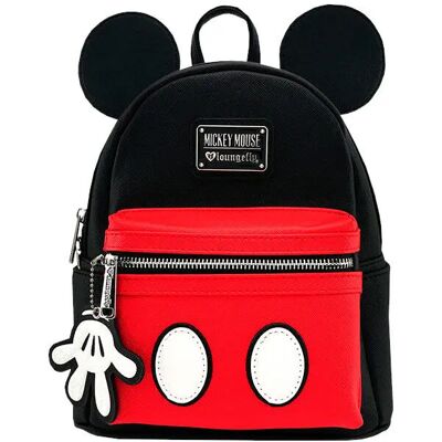 Kinderrugzak Loungefly Disney Mickey Zwart 23x27x11 cm Kinderrugzak Loungefly Disney Mickey Zwart 23x27x11 cm