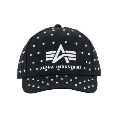 Baseball cap Alpha Industries Rhinestone Logo Noir TU Baseball cap Alpha Industries Rhinestone Logo Noir TU
