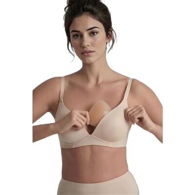 Push-up beha voor vrouwen Bye Bra Adhesive Boost Beige C Push-up beha voor vrouwen Bye Bra Adhesive Boost Beige C