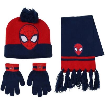 Winterset met muts, handschoenen en sjaal kind Cerda Marvel Spiderman Bleu 20x2x52 cm Winterset met muts, handschoenen en sjaal kind Cerda Marvel Spiderman Bleu 20x2x52 cm
