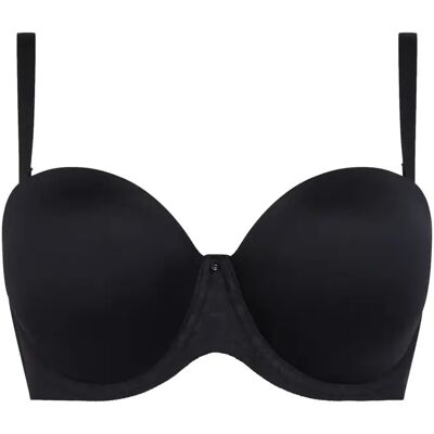Bandeau Beha met Voering Dames Chantelle Comfort Chic Noir 80G Bandeau Beha met Voering Dames Chantelle Comfort Chic Noir 80G