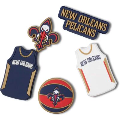 Jibbitz Crocs NBA New Orleans Pelicans (x5) Bleu TU Jibbitz Crocs NBA New Orleans Pelicans (x5) Bleu TU