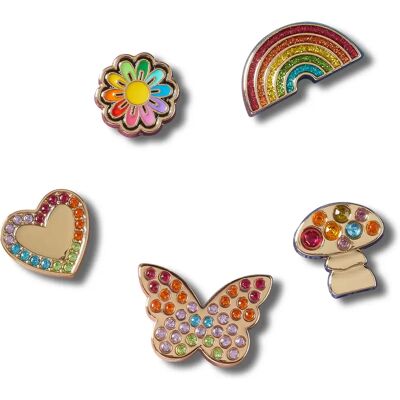 Jibbitz Crocs Rainbow Elvtd Festival (x5) Multicolore TU Jibbitz Crocs Rainbow Elvtd Festival (x5) Multicolore TU
