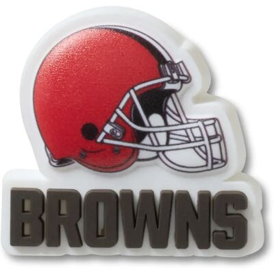 Jibbitz Crocs NFL Cleveland Browns Logo Marron TU Jibbitz Crocs NFL Cleveland Browns Logo Marron TU