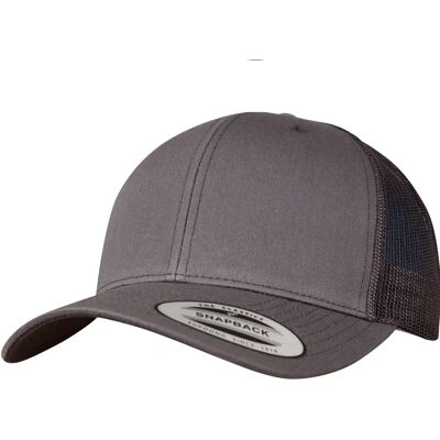 Kinderen trucker pet met gebogen klep Flexfit Retro Gris 52/56 cm Kinderen trucker pet met gebogen klep Flexfit Retro Gris 52/56 cm