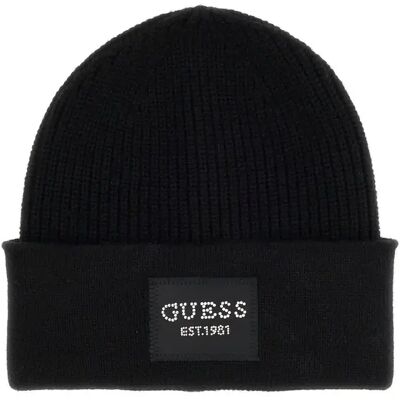 Dames gebreide muts met logo Guess Noir S Dames gebreide muts met logo Guess Noir S
