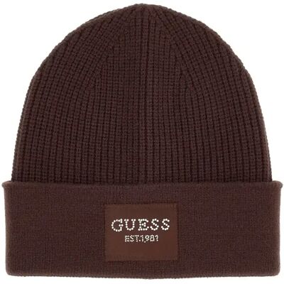 Dames gebreide muts met logo Guess Marron S Dames gebreide muts met logo Guess Marron S
