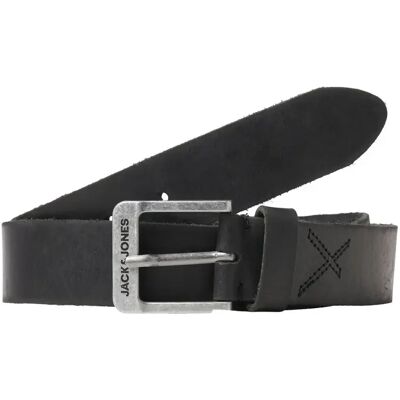 Lederen riem Jack & Jones Rock Noir 80 cm Lederen riem Jack & Jones Rock Noir 80 cm