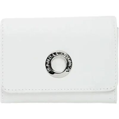 Vrouwen portemonnee met gehotst logo Mandarina Duck Blanc 8x12x2,5 cm Vrouwen portemonnee met gehotst logo Mandarina Duck Blanc 8x12x2,5 cm