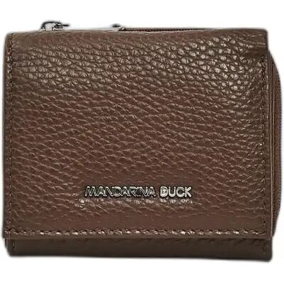Portefeuille zacht leer Mandarina Duck Marron 8x10x2 cm Portefeuille zacht leer Mandarina Duck Marron 8x10x2 cm