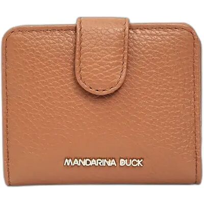 Dames kalfsleren portemonnee Mandarina Duck Marron 8x10x2 cm Dames kalfsleren portemonnee Mandarina Duck Marron 8x10x2 cm
