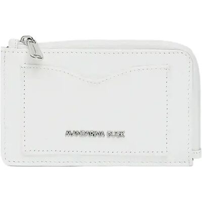 Lederen portefeuille Mandarina Duck Blanc 8x13x1 cm Lederen portefeuille Mandarina Duck Blanc 8x13x1 cm