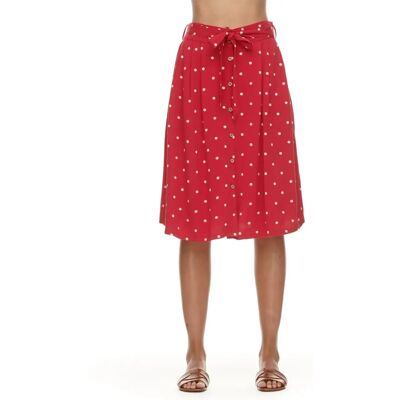 Vrouwenrok Ragwear Lejla Dots Rouge S Vrouwenrok Ragwear Lejla Dots Rouge S