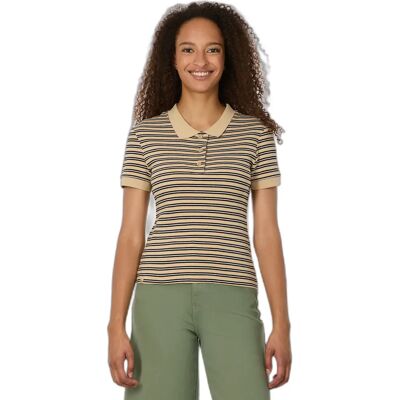 Damespolo Ragwear Colaro Stripes Beige S Damespolo Ragwear Colaro Stripes Beige S