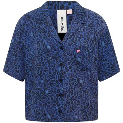 Vrouwenblouse Ragwear Perrine Print Bleu M Vrouwenblouse Ragwear Perrine Print Bleu M