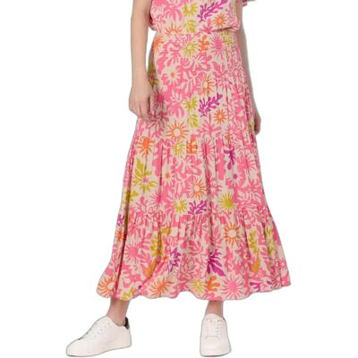 Lange damesrok Ragwear Kaelen Print Rose M Lange damesrok Ragwear Kaelen Print Rose M