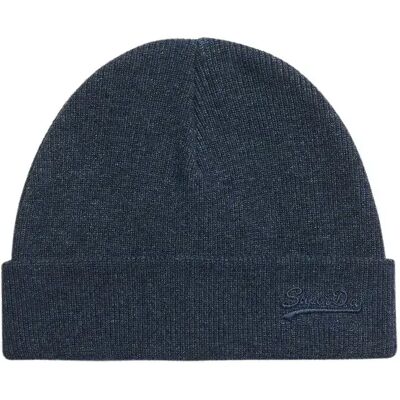 Gebreid muts met logo Superdry Essential Bleu TU Gebreid muts met logo Superdry Essential Bleu TU
