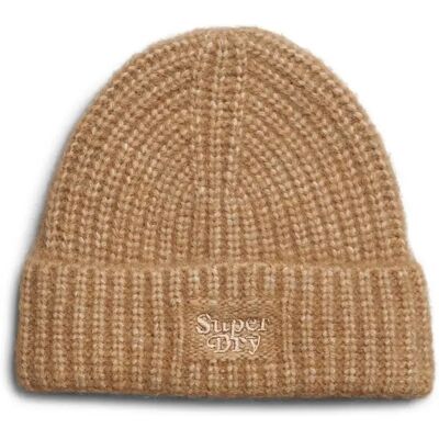 Damesmuts in ribtricot Superdry Marron TU Damesmuts in ribtricot Superdry Marron TU