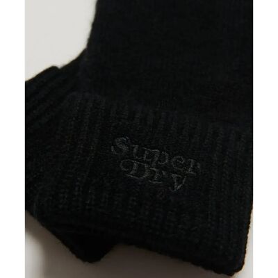 Dameshandschoenen in ribtricot Superdry Noir TU Dameshandschoenen in ribtricot Superdry Noir TU